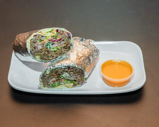 Beef + Lamb Wrap.