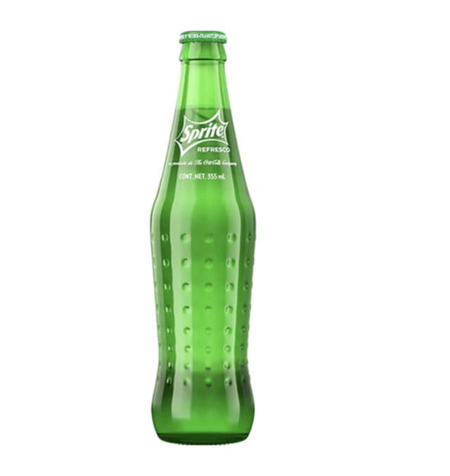 Mexican Sprite Glass Bottle.